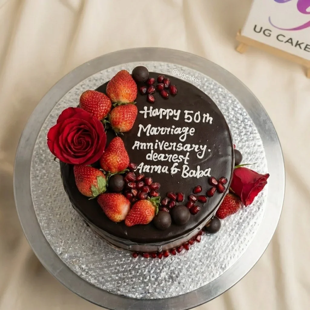 Strawberry Chocolate Drip Cake