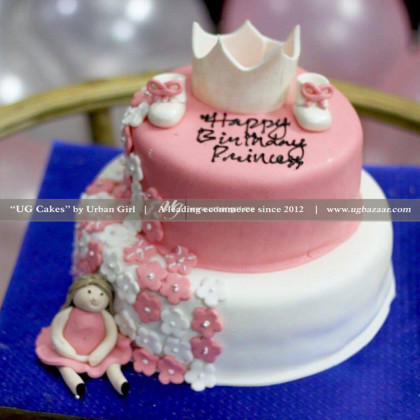 Double Deck Princess Cake