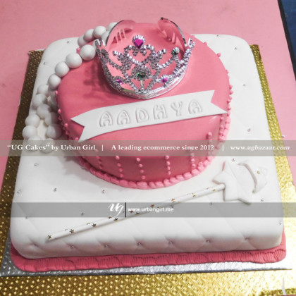 Birthday Cake With Princess Crown