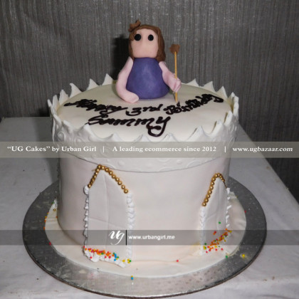 Princess Castle Themed Cake