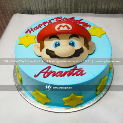 Mario Theme Cake