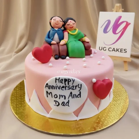 Anniversary Cake For Mom and Dad