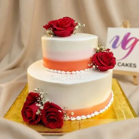 Double Deck Wedding Cake