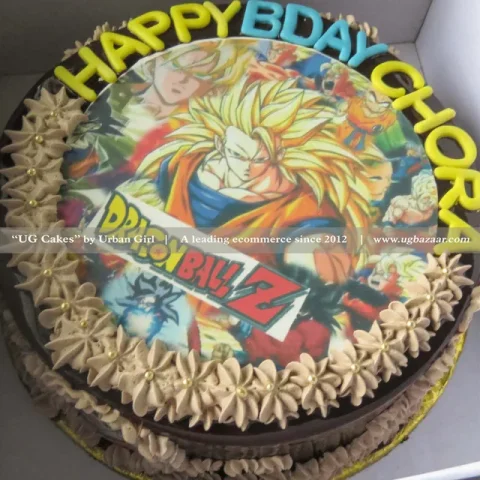 Dragon Ball Z Printed Cake