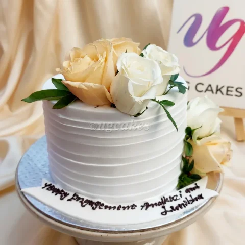 Anniversary and Engagement Cake