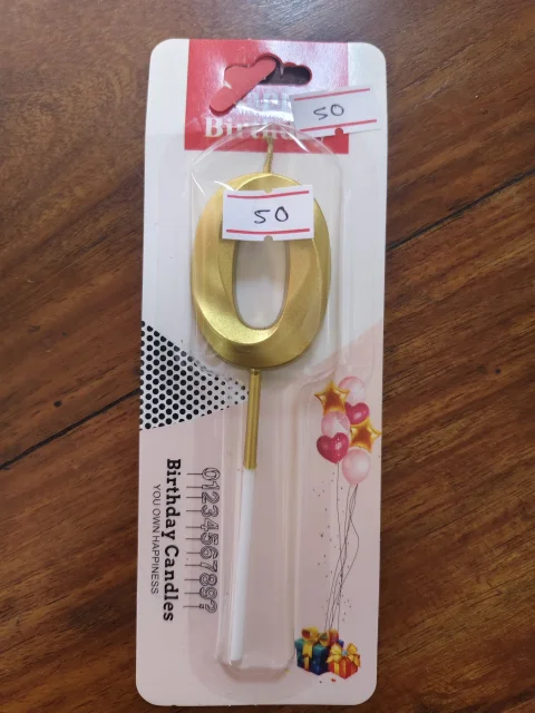 Number 0 Candle-Per Piece