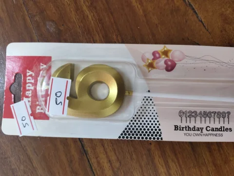 Number 6 Candle-Per Piece