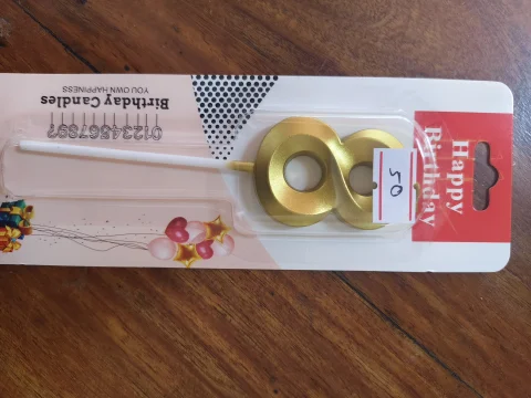 Number 8 Candle-Per Piece