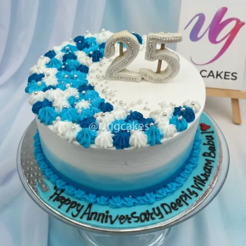 Pretty Anniversary Cake
