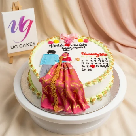Wedding Calendar Cake
