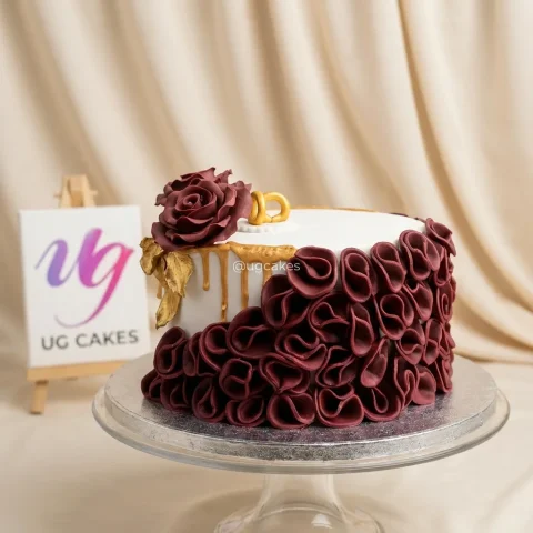 Simple Fondant Art Cake