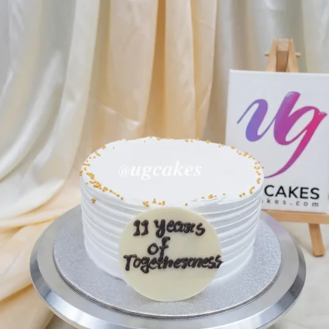 Minimalistic Anniversary Cake