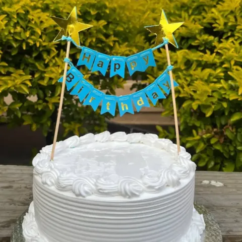Happy Birthday cake topper