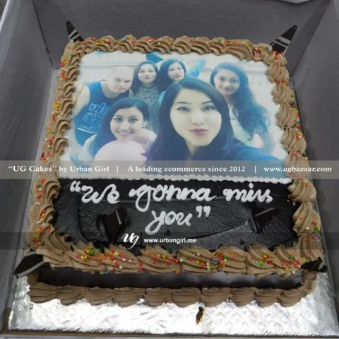 We Gonna Miss You Printed Cake