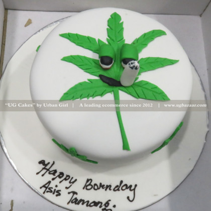 Marijuana Designed Cake