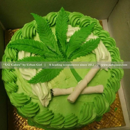 Purely Marijuana Designed Cake