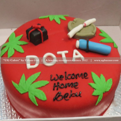 Dota Marijuana Designed Cake