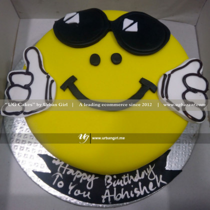 Smiley Designed Cake