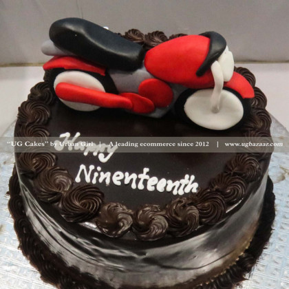Bike Designed Chocolate Cake