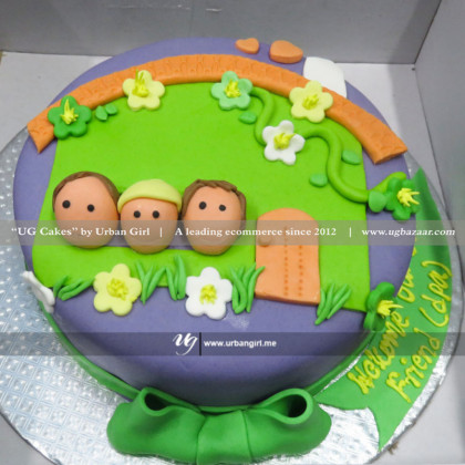 Unique Head Designed Cake