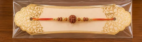 Rakhi with Rudraksha