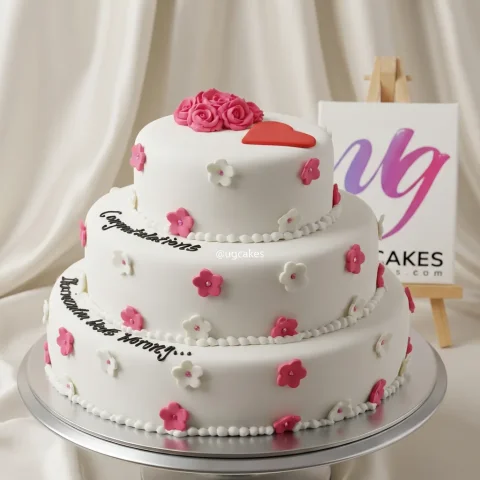 Anniversary Fondant Rose Delight