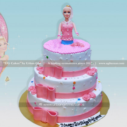 Fondant Barbie Cake