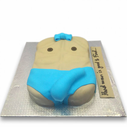 Naked Man Bachelorette Cake