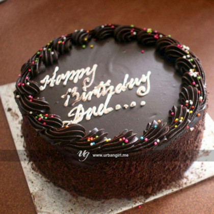 Indulgent Chocolate Cake with Colorful Sprinkles
