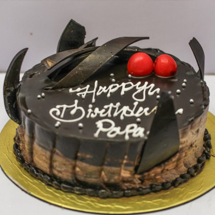 Decadent Chocolate Cake with Cherries and Chocolate Bark