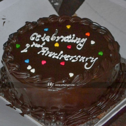 Love Signs Anniversary Cake.