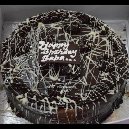 Chocolate Cake with Vanilla Swirl