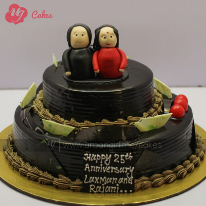 Double Decker Chocolate Cherry Cake