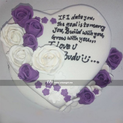 Heart-shaped Cake for Loved Ones