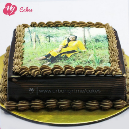 Custom Print Chocolate Cake