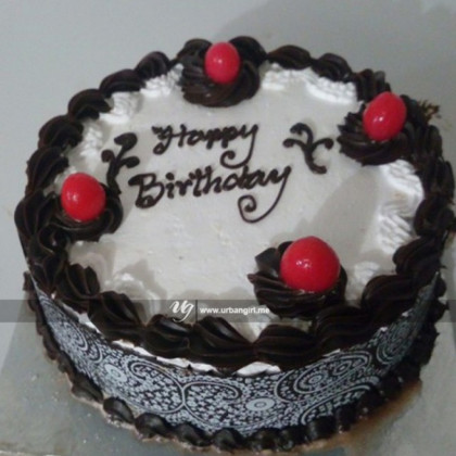 Delicious Black Forest Cake with Cherries