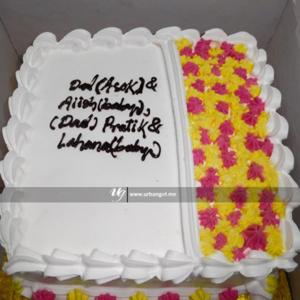 Vanilla Flower Cake