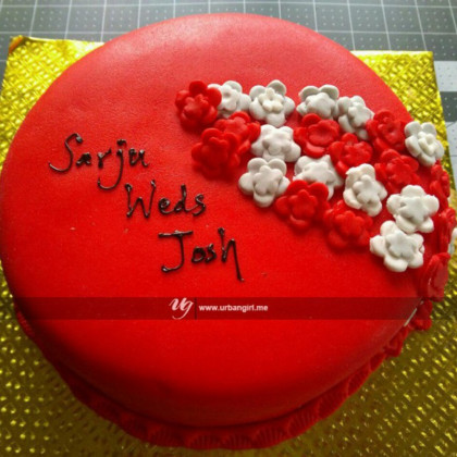 Red Velvet Wedding Cake