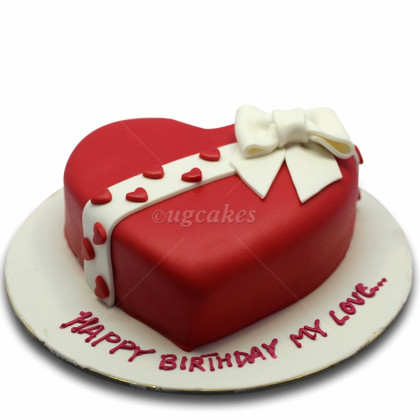 Heart shaped cake
