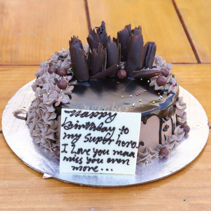 Chocolate Bark and Nuts Cake