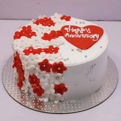 Flower Cake for Sweet Anniversary