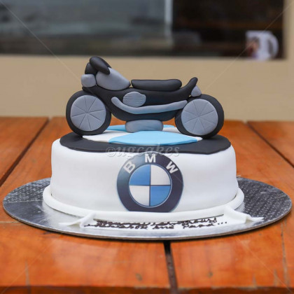 BMW Bike Themed Cake