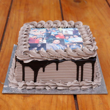 Chocolate Cake With Photo Printed