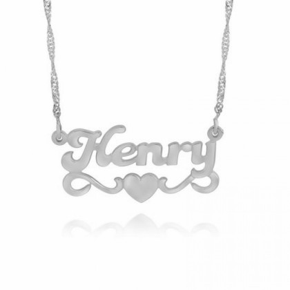Silver Name Pendant