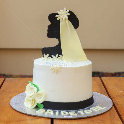 Tall Bride To Be Cake
