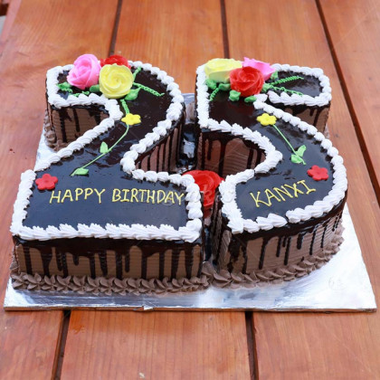 25th Years Old Birthday Cake