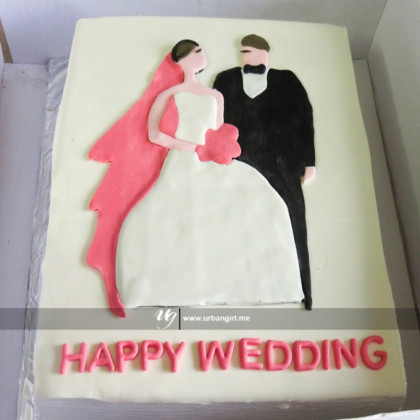 Custom Printed Wedding Cake
