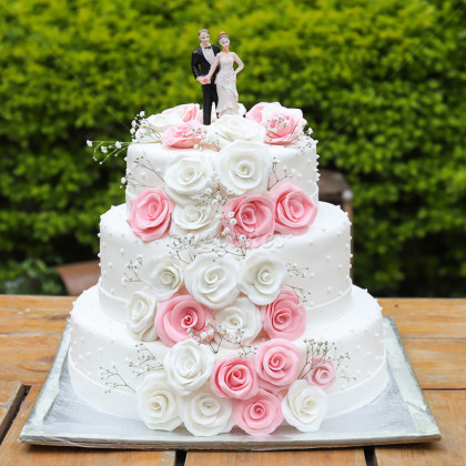 Triple Deck Wedding Cake