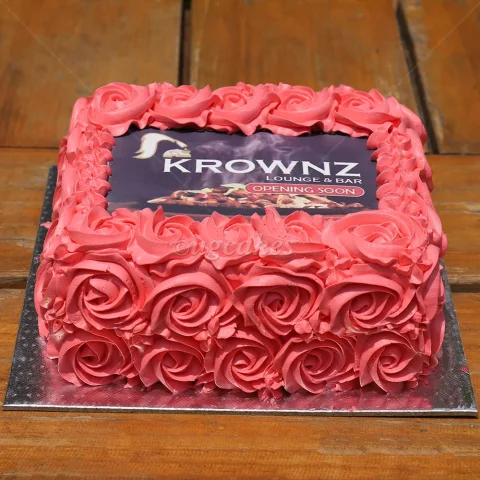 Photo Printed Rosette Cakes