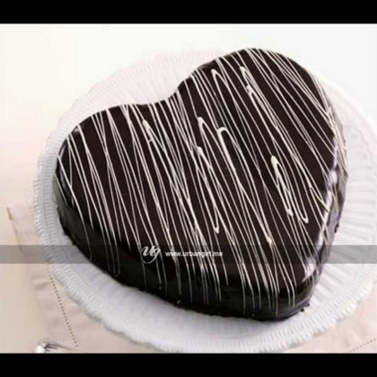 Decadent Heart-Shaped Chocolate Delight